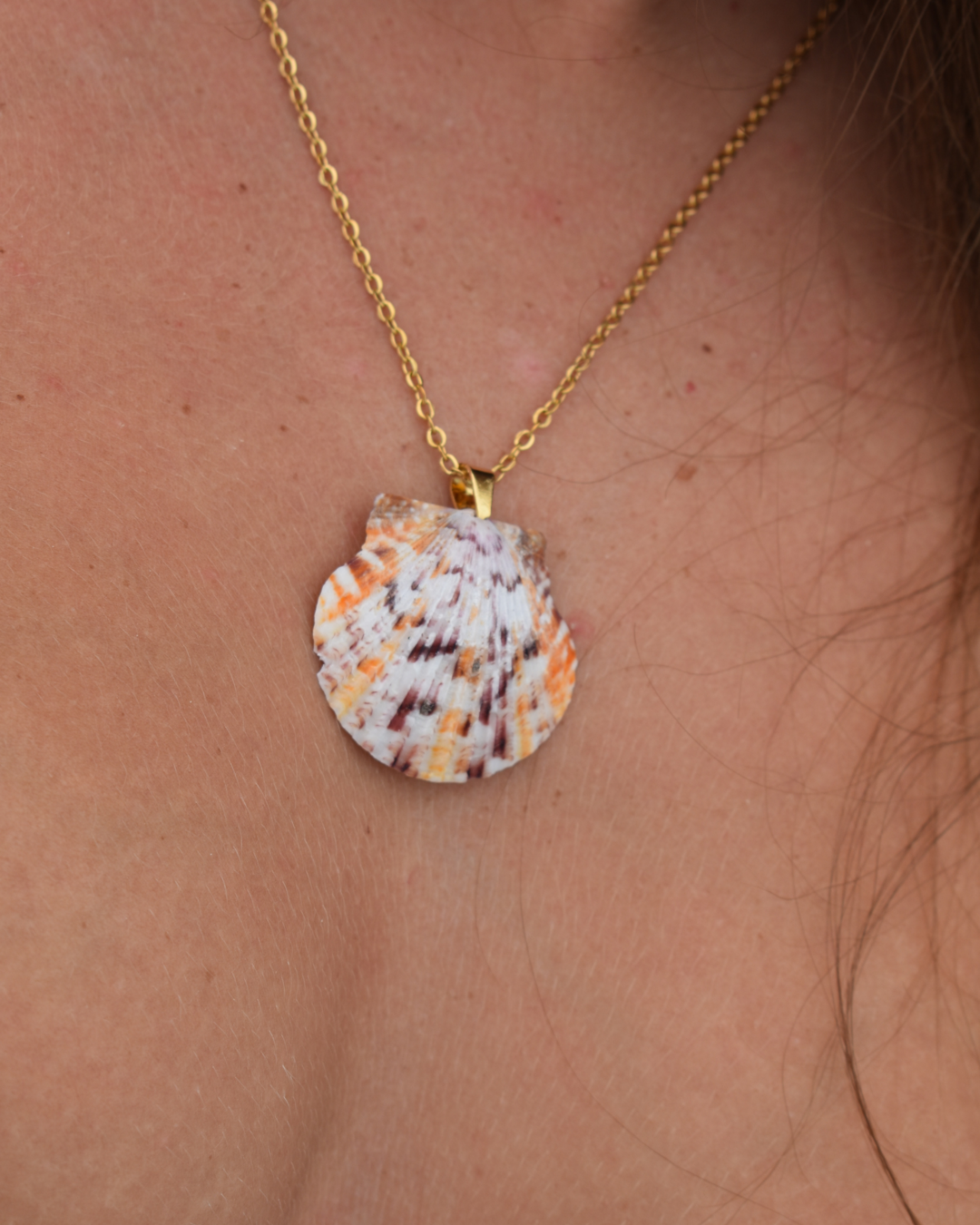 Citrus Sunset Shell Necklace