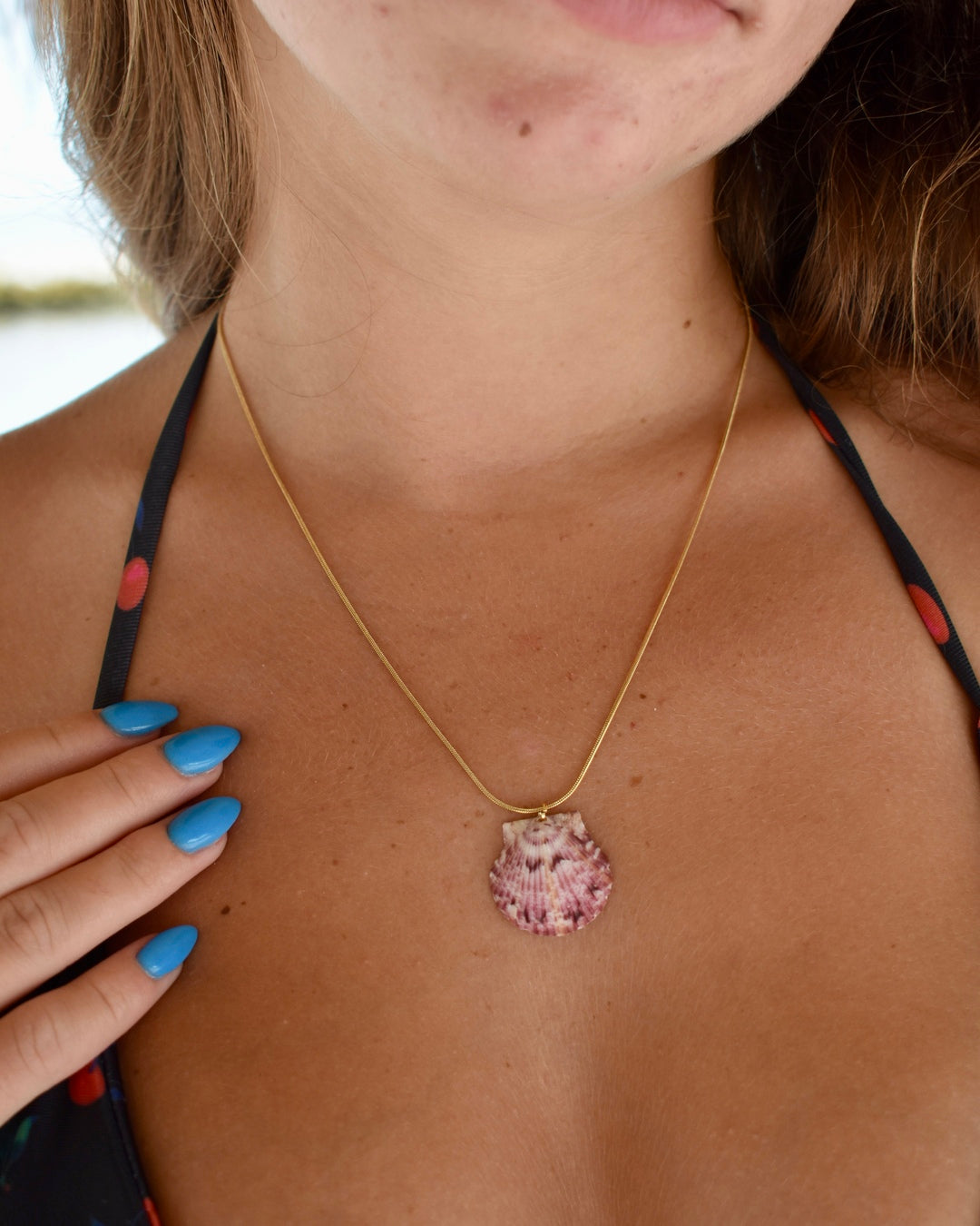 Paint the Beach Pink Shell Necklace